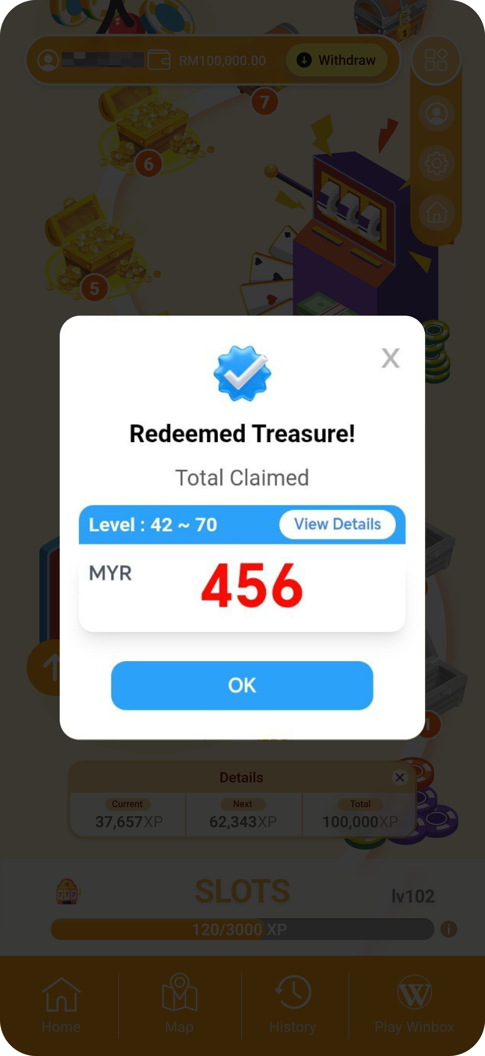 Winbox Extra Bonus Gameplay Screenshot 2